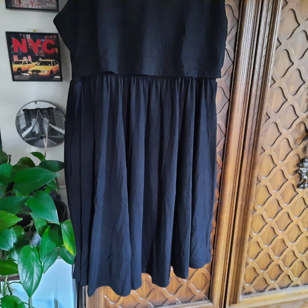 Maternity Nursing Tank Dress, Sleeveless VNeck w/ pockets NWT! - Black, Size S - Picture 4 of 16